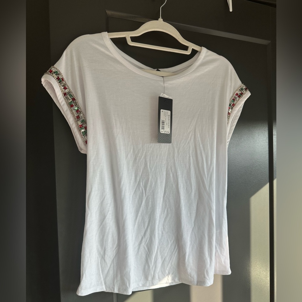 Marciano Top with Beaded Detail
